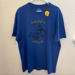 “Happy Hour” Graphic T-shirt, Life Is Good, Short Sleeve